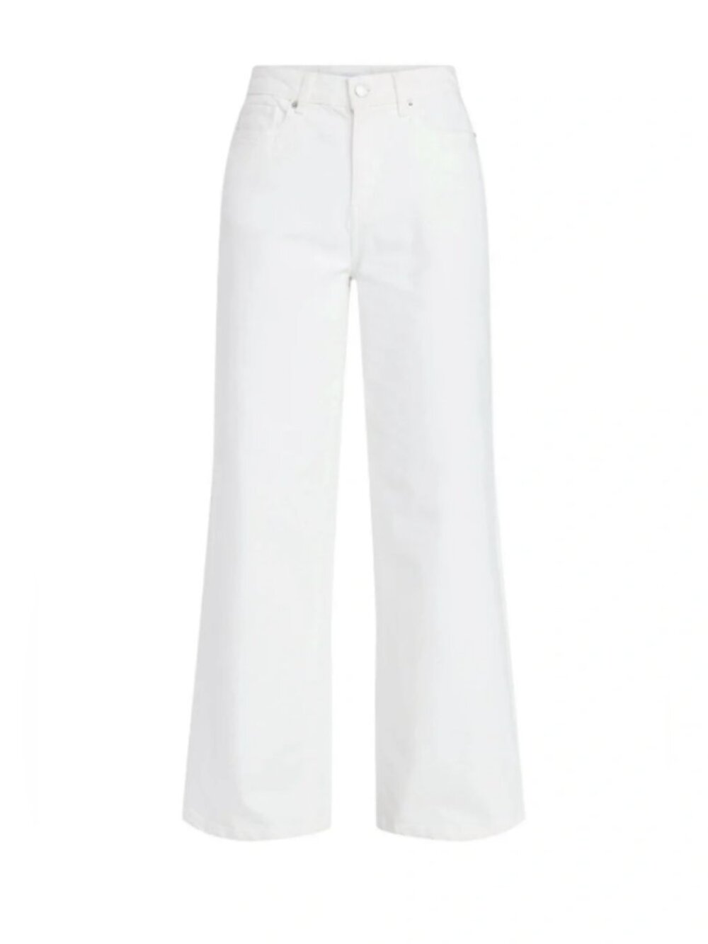 Time and Tru Women's White Wide Leg Jeans 14 - Picture 11 of 13